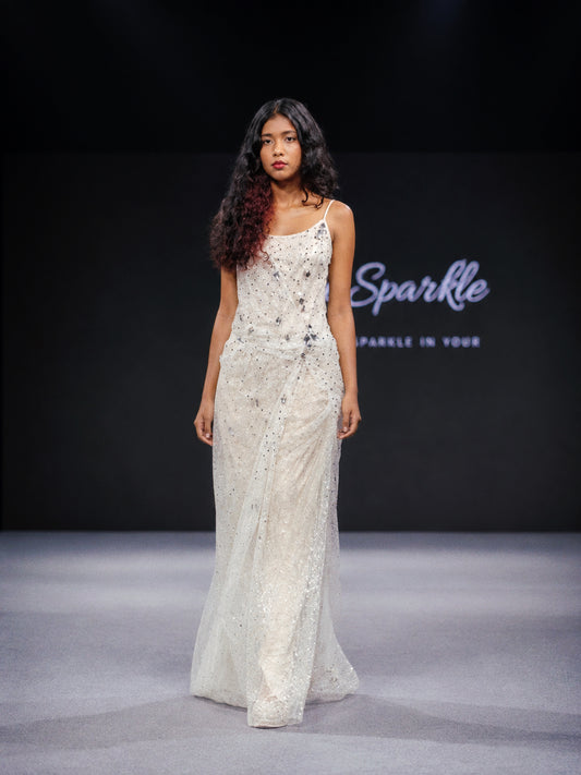 Étoile Embellished Floor length Dress