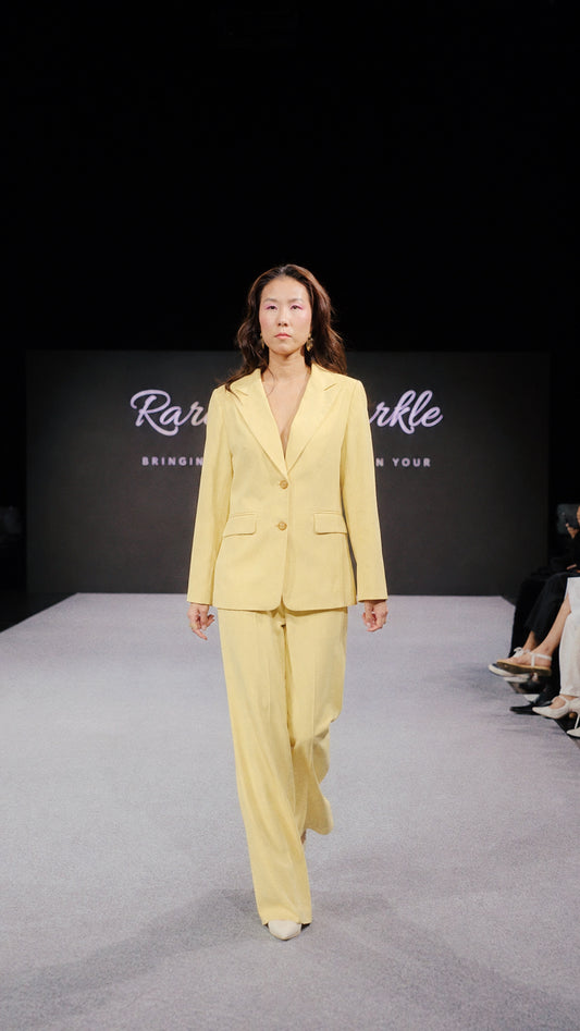 Amara Butter Yellow Tailored Suit